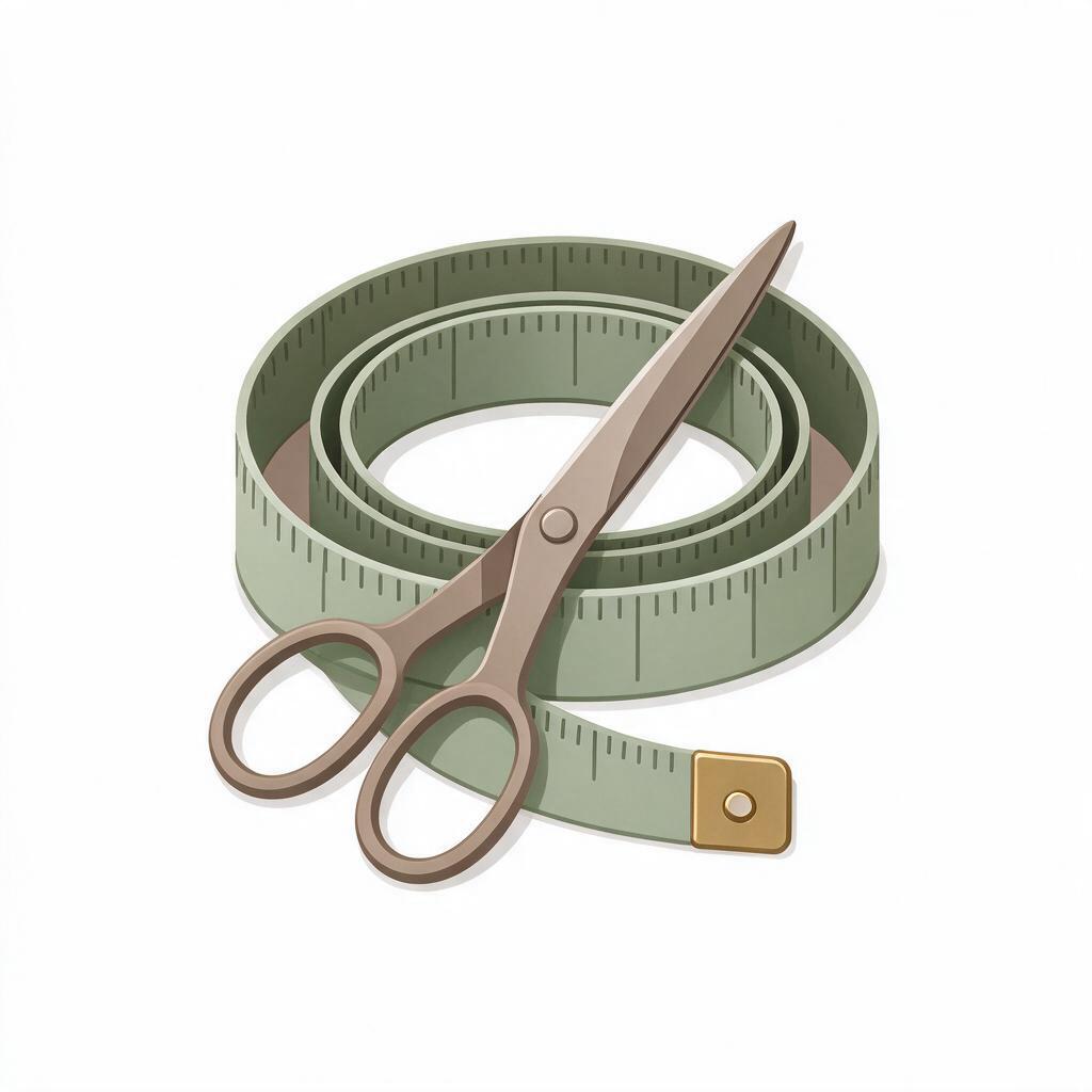 Pattern making and tailoring icon